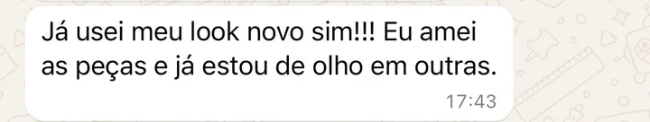 Depoimento de cliente da Realce no WhatsApp